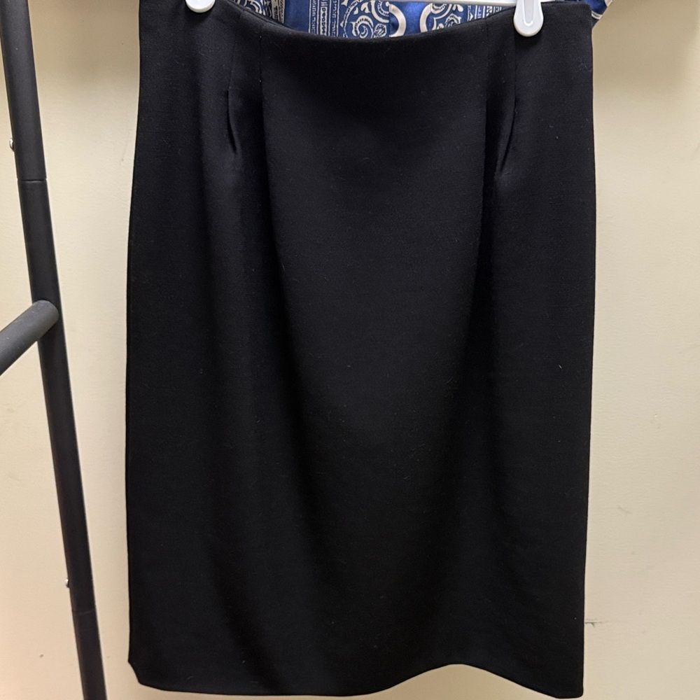 Gucci Classic Black Wool Pencil Skirt
